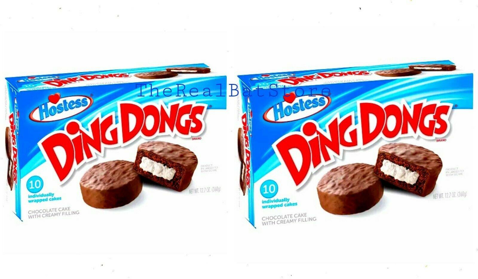 Hostess Chocolate Ding Dongs Snack Cakes - 12.70 oz, 10 Count