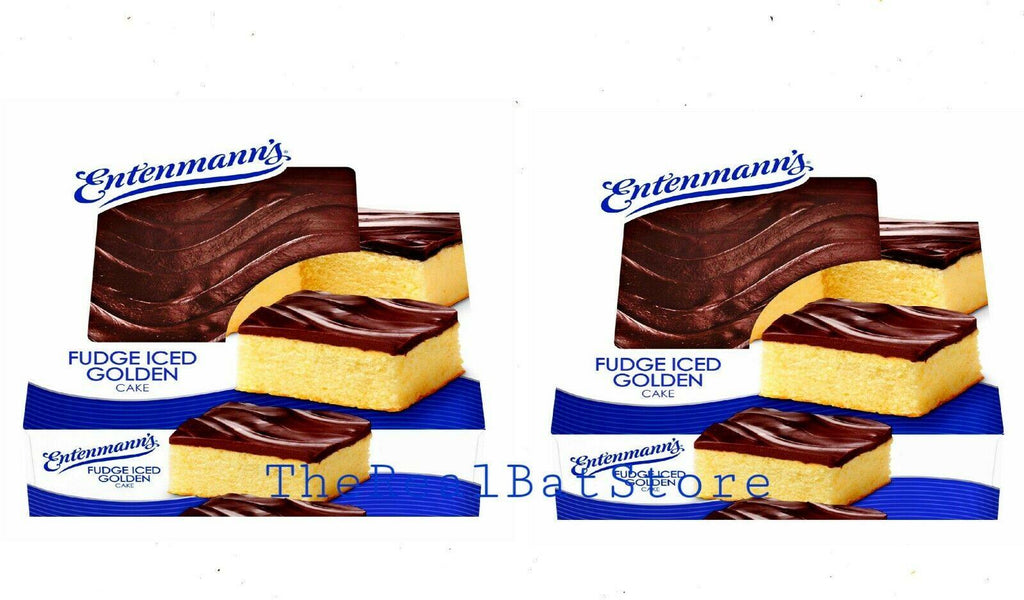 2 Entenmann's Fudge Iced Golden Cake - TheRealBatStore