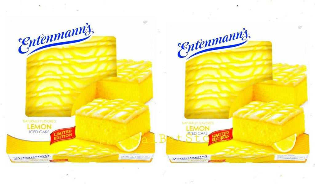 2 Entenmann's Lemon Iced Food Cake - TheRealBatStore