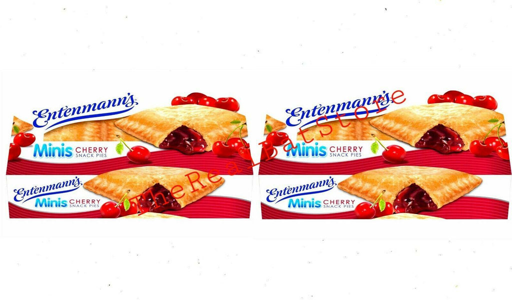2 Entenmann’s Minis Cherry Snack Pies 6 Individually Wrapped Snack Pies per Box - TheRealBatStore