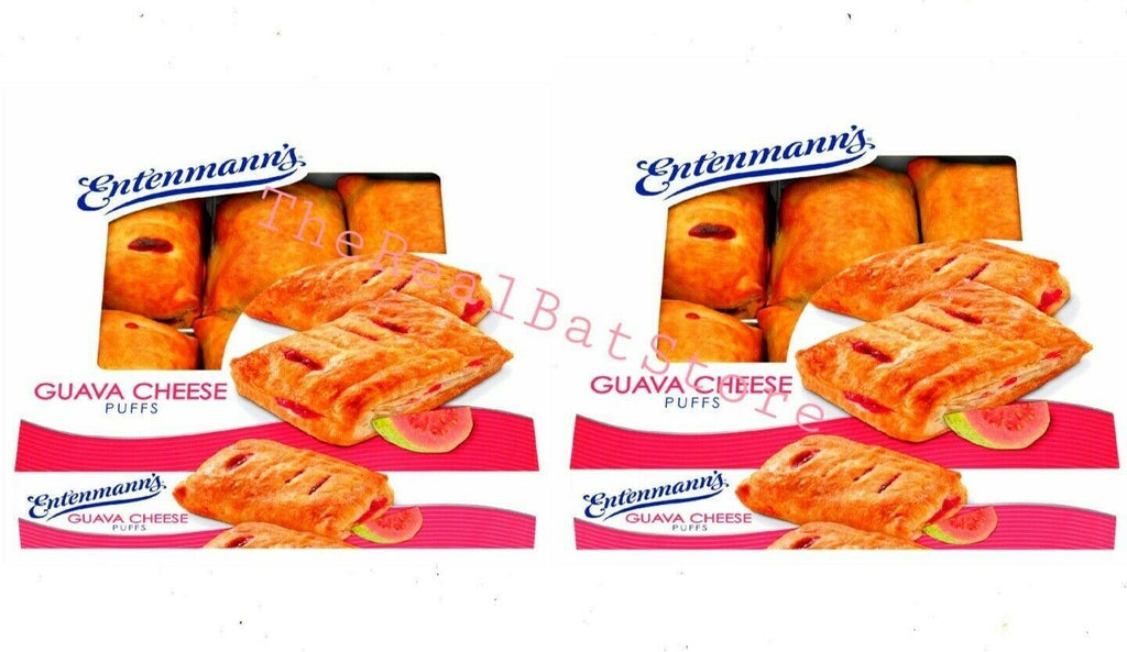 2 Entenmann's Guava Cheese Puffs, 6 count pastry - TheRealBatStore
