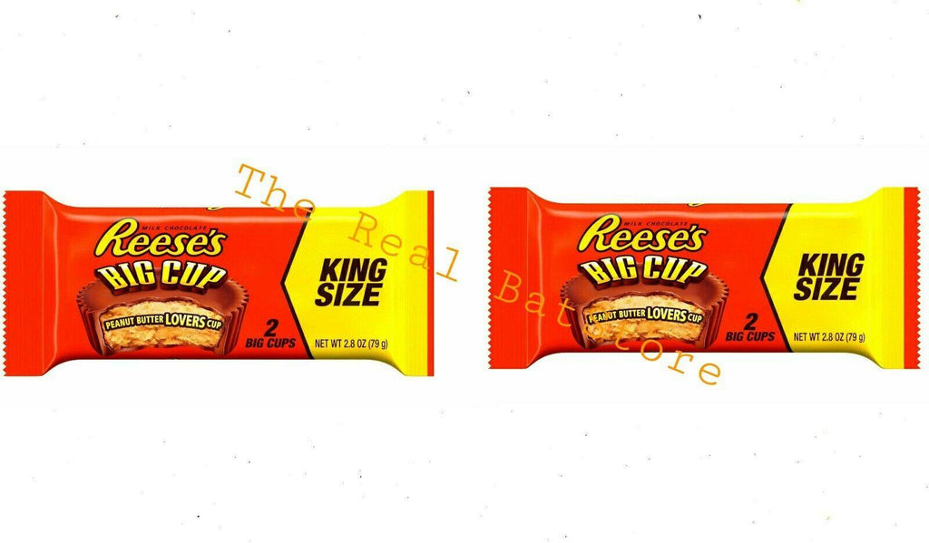 (2) Reese's, Big Cup King Size Peanut Butter Cups, 2.8 Oz - TheRealBatStore