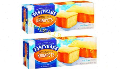 2 Tastykake Krimpets Butterscotch Sponge Cakes 6  2oz. Packs - TheRealBatStore