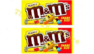 (2) M&M's Peanut Chocolate Candies 3.27oz - TheRealBatStore