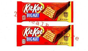 2 Kit Kat Big Kat, Milk Chocolate King Size Wafer Bar, 3 Oz - TheRealBatStore