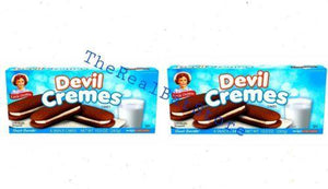 2 Little Debbie Devil Cremes Cakes Six count Box 10.0 oz - TheRealBatStore