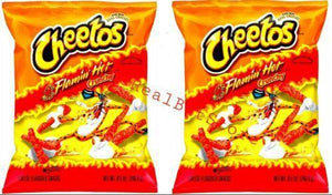 2 Cheetos Crunchy Flamin' Hot Cheese Flavored Snacks 8.5 - TheRealBatStore