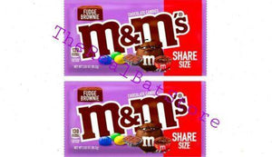 (2) M&M's Fudge Brownie Share Size 2.83oz - TheRealBatStore