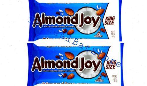 (2) Almond Joy Candy Bar, Chocolate, Almonds, Coconut, King Size 3.2OZ - TheRealBatStore