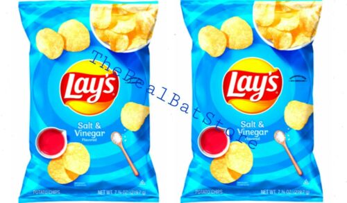 2 Lay's Salt And Vinegar Potato Chips 7.75 Oz