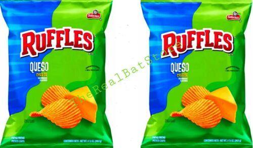 2 Ruffles Queso Flavored Chips 8.5oz - TheRealBatStore