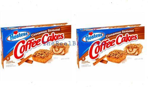 2 Hostess Cinnamon Coffee Cake 8-Per Box - TheRealBatStore