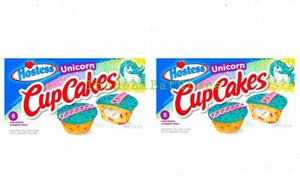 2 Hostess Unicorn Flavor Cup Cake Eight cake per Box - TheRealBatStore