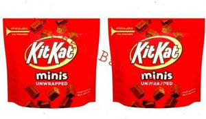 2 Kit Kat Milk Chocolate Unwrapped Minis 7.6oz - TheRealBatStore