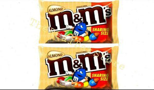 (2) M&M'S Almond Chocolate Candy Sharing Size Pouch 2.83 oz - TheRealBatStore