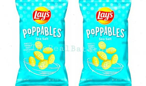 2 Lay's Poppables Sea Salt Potato Snacks 5oz