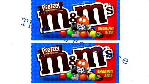 (2) M&M's, Milk Chocolate Pretzel, Sharing Size, Single, 2.83 Oz - TheRealBatStore