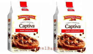 2 Pepperidge Farm Captiva Soft Baked Dark Chocolate Cookies 8.6 oz - TheRealBatStore