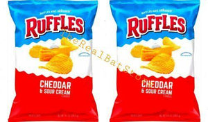 Ruffles Cheddar And Sour Cream Chips 8.5oz - TheRealBatStore