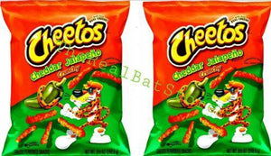 2 Cheetos Crunchy Cheddar Jalapeno Cheese Flavored Snacks, 8.5 oz Bag - TheRealBatStore