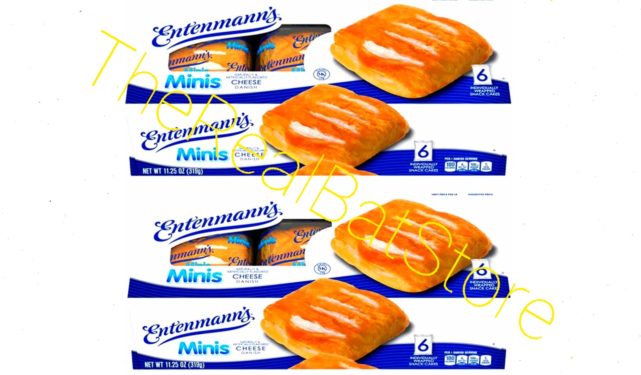 2 Entenmann's Minis Cheese Danish