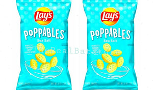 2 Lay's Poppables Sea Salt Potato Snacks 5oz