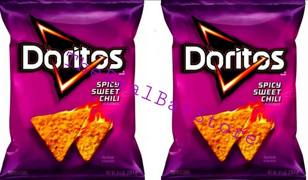 2 Doritos Spicy Sweet Chili Flavored Tortilla Chips 9.75 oz Bag - TheRealBatStore