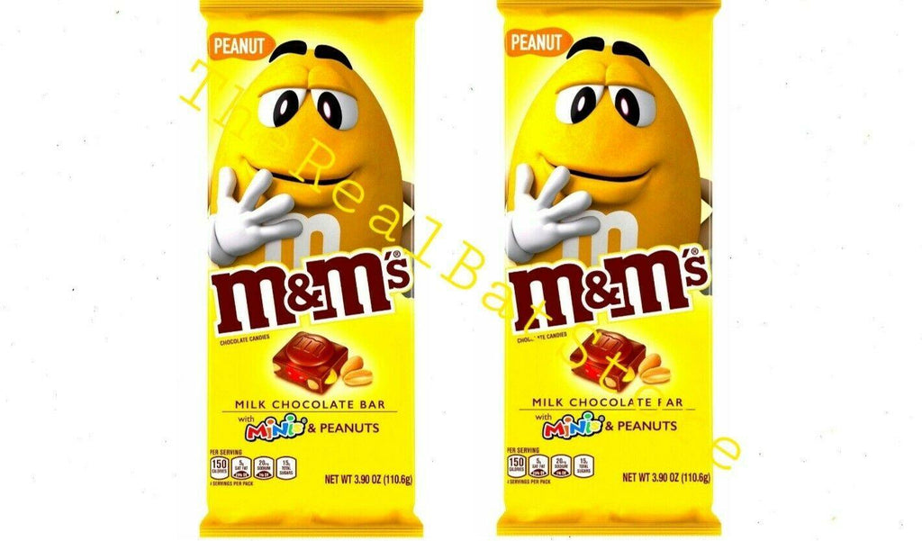 (2) M&M'S Milk Chocolate Candy Bar, Chocolate Bar with Mini M&M'S & Peanut - TheRealBatStore