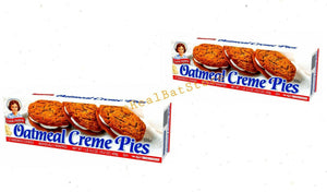 2 Little Debbie Oatmeal Creme Pies Snacks Twelve count box - TheRealBatStore