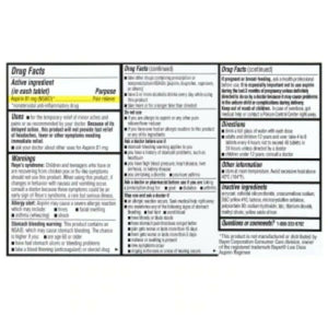 2 Assured 81mg. Enteric-Coated Aspirin 40-ct. Bottles