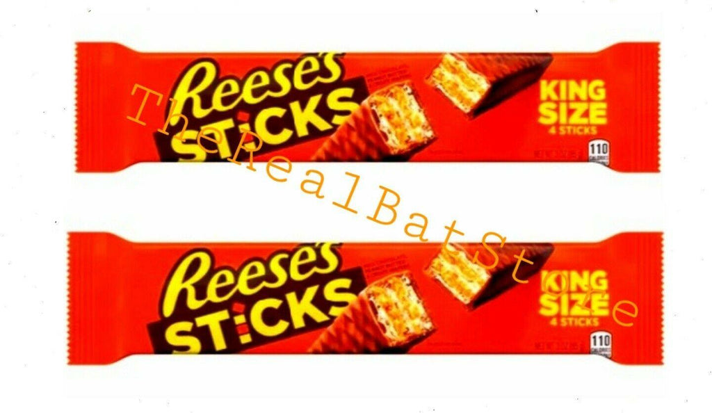 2 Reese's King Size Milk Chocolate Peanut Butter & Crispy Wafers Sticks - TheRealBatStore