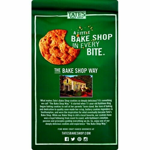 2 Tate's Bake Shop Cookies, Butter Crunch 7oz