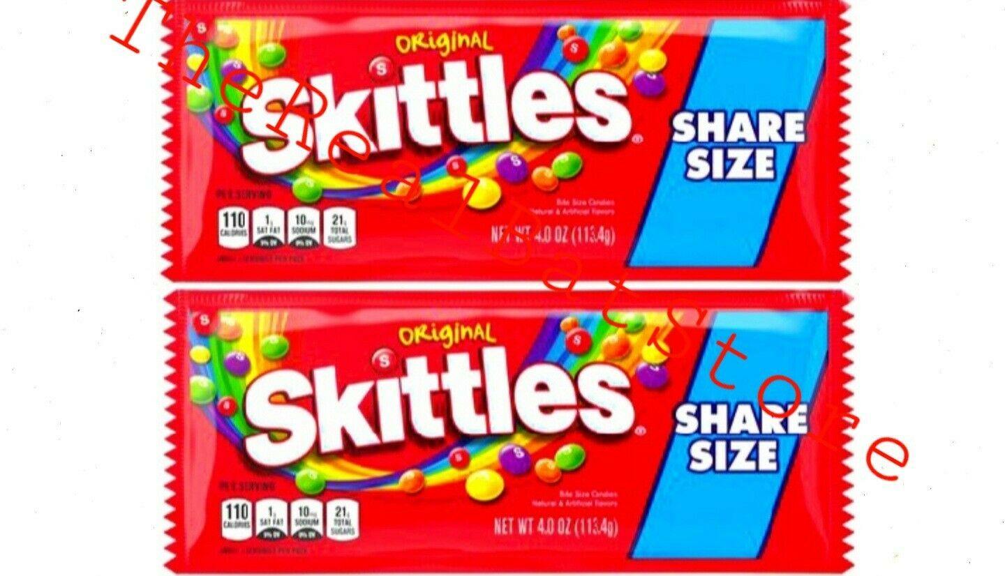 2 Skittles Original Fruity Candy Share Size 4oz - TheRealBatStore