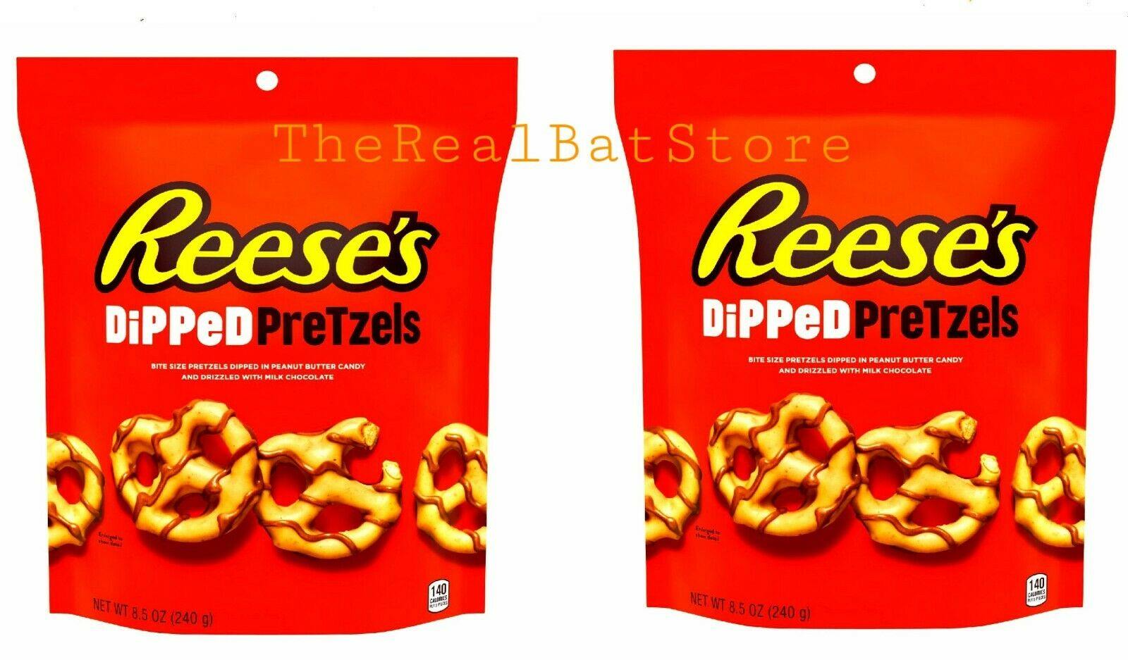 2 Reese's Peanut Butter Dipped Pretzels 8.5oz - TheRealBatStore