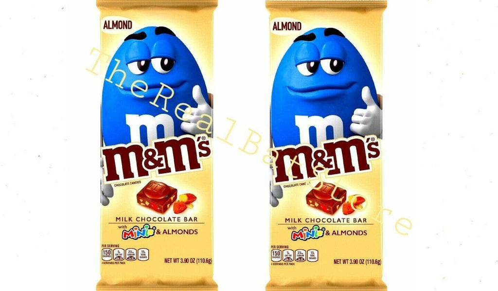 (2) M&M'S Almond & MINIS Milk Chocolate Candy Bar, 3.9 Oz - TheRealBatStore