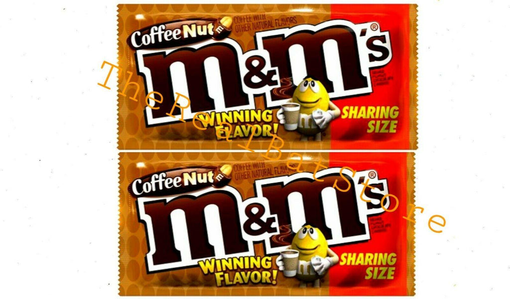 (2) M&M'S Coffee Nut Peanut Chocolate Candy Sharing Size 2.83oz - TheRealBatStore