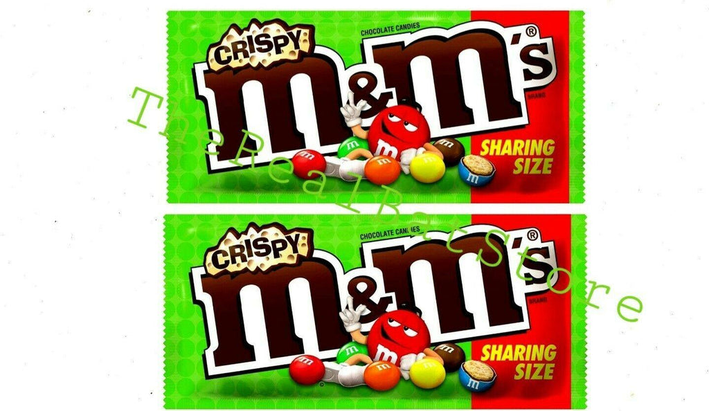 (2) M&M'S Crispy Chocolate Candy Sharing Size 2.83oz - TheRealBatStore