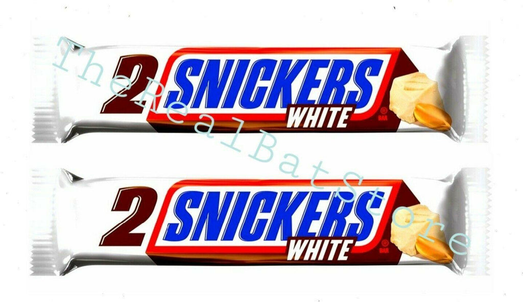 2 Snickers White Chocolate Share Size Candy Bar, 2.84 Oz - TheRealBatStore