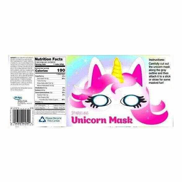 2 Little Debbie Unicorn Cakes Eight Count per box - TheRealBatStore