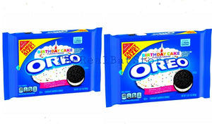 2 OREO Sandwich Cookies, Birthday Cake Flavored Creme Family Pack - TheRealBatStore