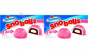 2 Hostess Snoballs marshmallow Cake Six per box 10.5oz - TheRealBatStore