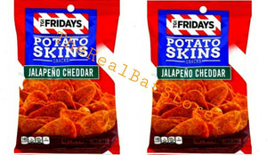 2 T.G.I. Friday Potato Skins Snack Chips Jalapeno Cheddar 4.5 Ounces - TheRealBatStore