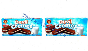 2 Little Debbie Devil Cremes Cakes Six count Box 10.0 oz - TheRealBatStore