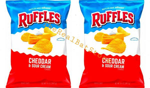 Ruffles Cheddar And Sour Cream Chips 8.5oz - TheRealBatStore