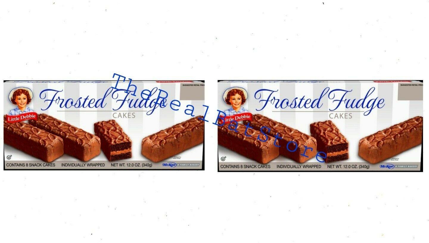 2 Little Debbie Frosted Fudge Cakes Six cake per Box 12 oz - TheRealBatStore