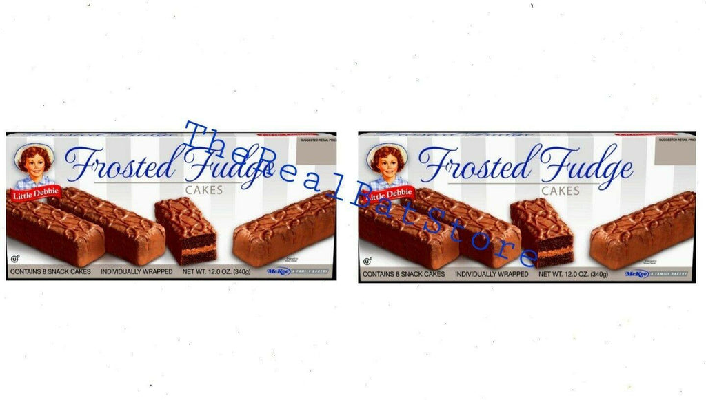 2 Little Debbie Frosted Fudge Cakes Six cake per Box 12 oz - TheRealBatStore