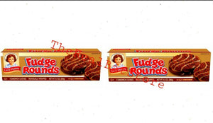 2 Little Debbie Snacks Fudge Rounds Eight cookies Box - TheRealBatStore