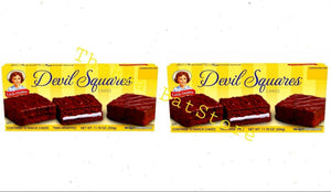 2 Little Debbie Devil Squares Cakes 10 ct Box 11.76 oz - TheRealBatStore