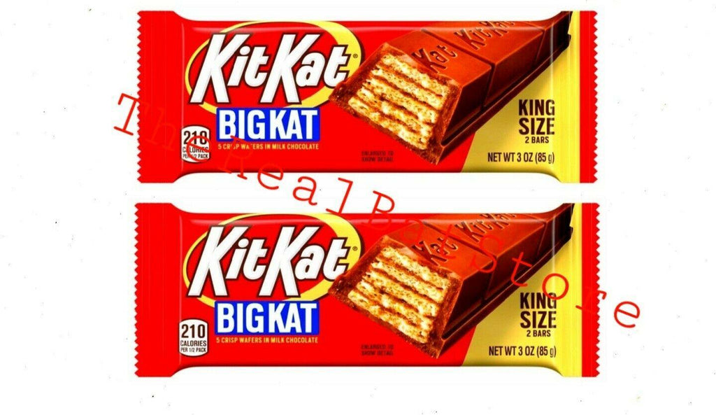 2 Kit Kat Big Kat, Milk Chocolate King Size Wafer Bar, 3 Oz - TheRealBatStore