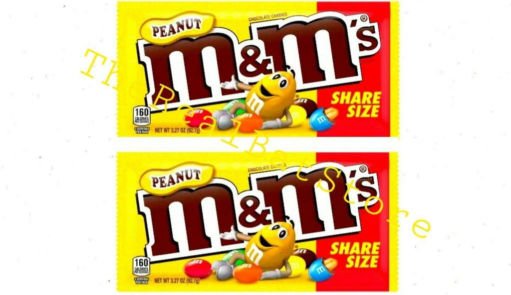 (2) M&M's Peanut Chocolate Candies 3.27oz - TheRealBatStore